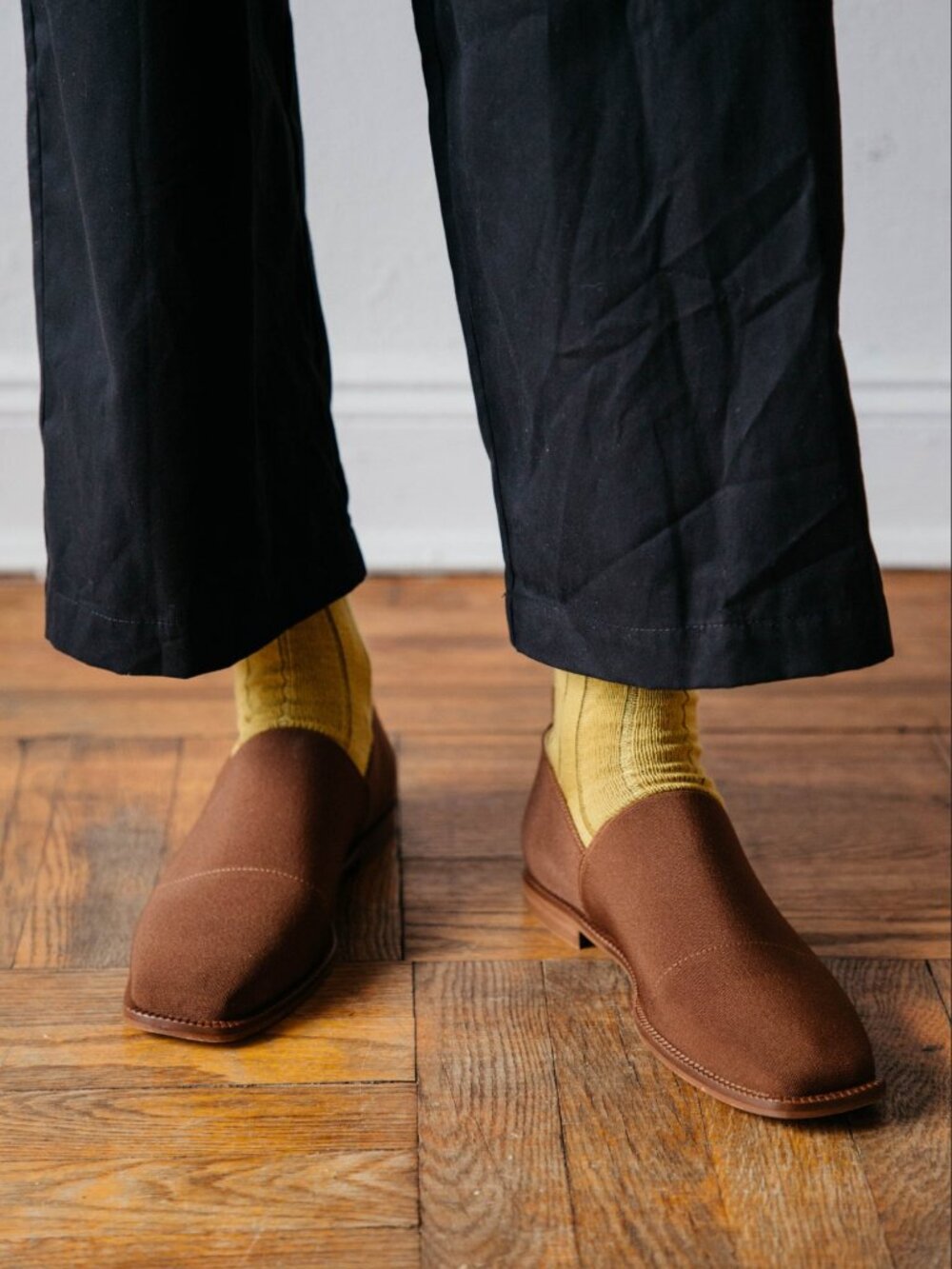 Nikki Chasin Marcel  Elastic Marcel Loafer - Brown NWT